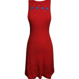 Vintage ARPEJA Knit Pinafore Dress Jumper Organically Grown Acrylic Hong Kong
